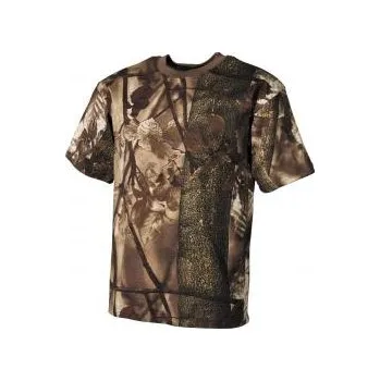 Max Fuchs AG Camo tričko - krátký rukáv - Lovecká hnědá - Velikost 4XL
