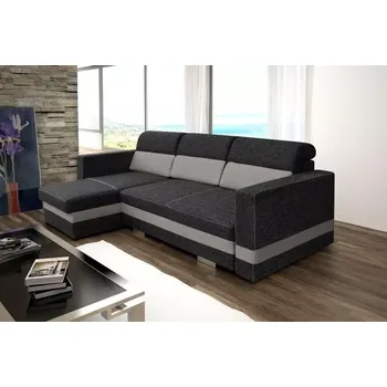 Sedací souprava Sedací souprava Rimini černá/šedá - LEVÁ - doprava zdarma - SLEVA 3% s kodem radost25