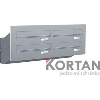 Poštovní schránka Poštovní schránka D-047 - do dveřního panelu - lakovaná RAL 7035 - světle šedá