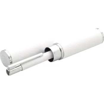 Propiska kovová + pouzdro Tubla bílá