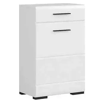 Komoda Komoda Fever KOM1D1S/10/6, bílý lesk/bílá - SLEVA 3% s kodem radost25