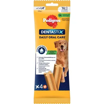 Krmivo pro psa 4ks Pedigree Dentastix každodenní péče o zuby, (154 g) - Large, pro velké psy (>25 kg)