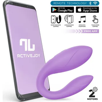 Vibrátor InToYou App Series Couple Toy with App Premium Silicone Lavender
