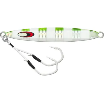 Umělá nástraha Storm Jig Gomoku Slide Dancer UV Green Sardine Zebra Délka: 11,5cm, Hmotnost: 130g