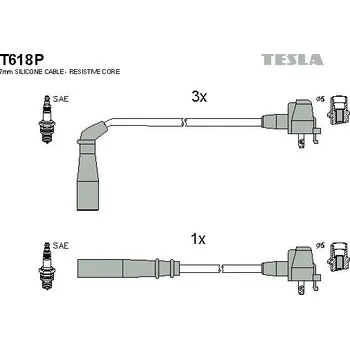 Autoelektrika Sada kabelů pro zapalování TESLA T618P