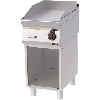 Kuchyňský gril Grilovací deska 40x51 elektrická hladká s podestavbou 400 V | REDFOX - FTH 70/40 E