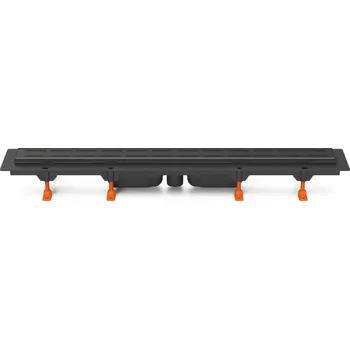 Odvodňovací žlab Podlahový linear. žlab černý 950 mm, spodní D40, Line černá