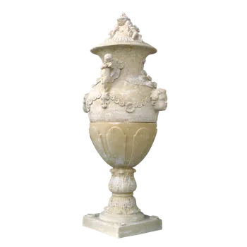 Zahradní altán ZahradniDekorace fasádní a stavební prvky - Ozdobný fasádní prvek s andílky, výška 170 cm, 260 kg