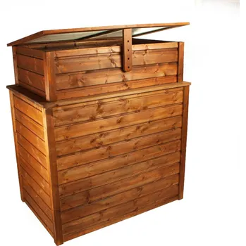 Zahradní dekorace Vysoké záhony Tatry 100 s pařeništěm, 70x80x100, severský smrk Odstín: Přírodní