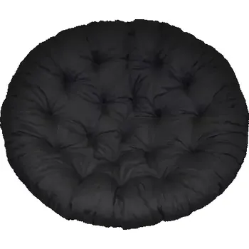 Podsedák Polstr na křeslo papasan 100 cm - černý kepr - SLEVA 3% s kodem radost25