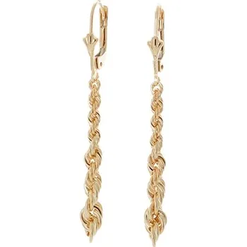 Náušnice Zlaté visací řetízkové náušnice NA0860F + DÁREK ZDARMA