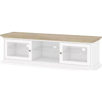 Televizní stolek TV stolek Provence 811 bílá/dub - SLEVA 3% s kodem radost25