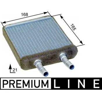 Výměník tepla Vymenik tepla, Vnitrni vytapeni MAHLE AH 173 000P