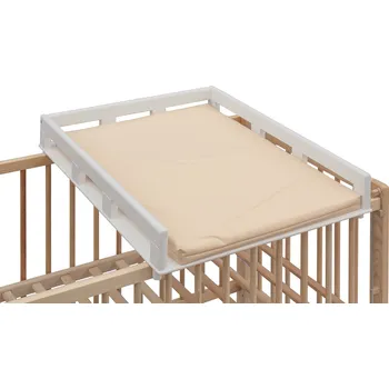 přebalovací pult a komoda Přebalovací pult OGY Scarlett na postýlku - bílý - s přebalovací podložkou Algo