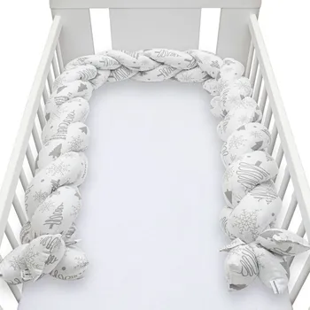 Příslušenství pro dětskou postel a kolébku New Baby Bavlněný mantinel do postýlky cop 210 cm