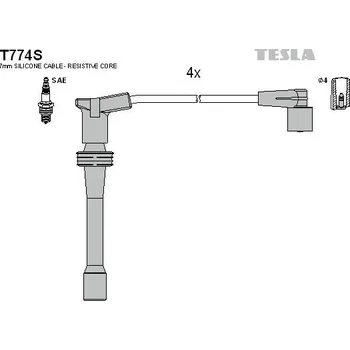 Autoelektrika Sada kabelů pro zapalování TESLA T774S