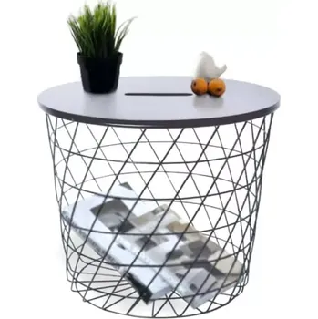 Konferenční stolek Příruční stolek BATIS TYP 1 - grafit / černá - II.jakost - SLEVA 3% s kodem radost25