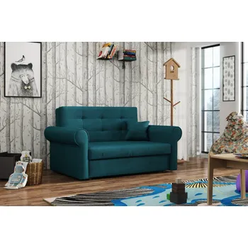 Obývací stěna Rozkládací křeslo Vivian Silver II Kronos tyrkysová