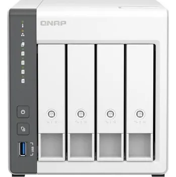 Server QNAP TS-433-4G TurboNAS server s RAID, fix 4GB DDR3, pro 4x3,5/2.5" SATA HDD/SSD (1xUSB3 +1xGLAN datové úložiště) TS-433-4G