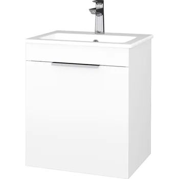 Koupelnový nábytek Dřevojas - Umyvadlová skříňka PROJECT BENEFIT SZD 50 - N01 Bílá lesk / Úchytka T05 / N01 Bílá lesk / Levé 403614F