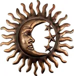 Slunce/měsíc dekorace A00673 32 cm kov