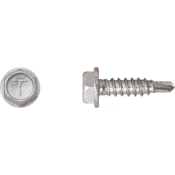 Šroub RAWLPLUG Šroub samovrtný OCW pro spojení plechů 2,5 mm ""sešíváky"" - zinek bílý Varianta: 4,8 x 19 mm