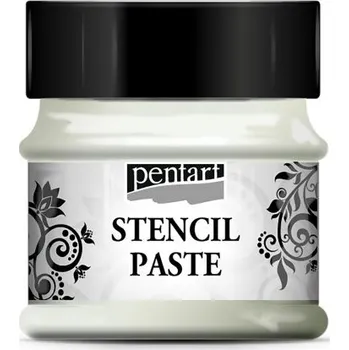 Výtvarná barva Pentart Šablonová pasta perleťová PENTART 50 ml LEDOVÝ KVĚT