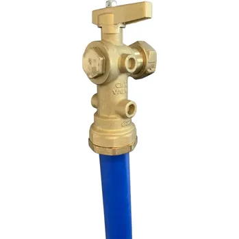 Kanalizační potrubí Rohový kulový kohout vč. potrubí PE