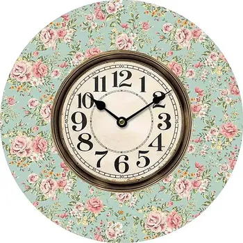 Hodiny Hodiny květiny, 34cm HA1670 - SLEVA 3% s kodem radost25