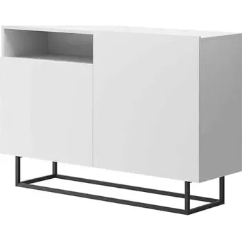 Komoda Komoda Spring EK120 - bílá / černá - SLEVA 3% s kodem radost25