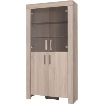 Obývací stěna Vitrína Cezanne R3 - sonoma - SLEVA 3% s kodem radost25