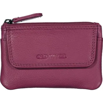 Kožená klíčenka s přední kapsičkou 1708 fialová, Old River