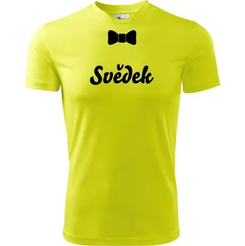 Pánské tričko Rozlučka motýlek - svědek - Pánské triko Fantasy sportovní (dresovina) - 3XL ( Neonově žlutá )