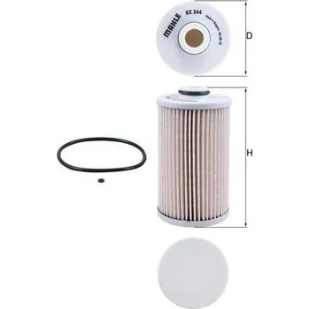 Palivový filtr palivovy filtr MAHLE KX 344D