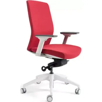 Kancelářská židle J2 WHITE BP - červená 202 - SLEVA 3% s kodem radost25