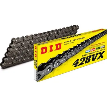 Řetězová sada pro motocykl VX série X-Kroužkový řetěz D.I.D Chain 428VX 146 L