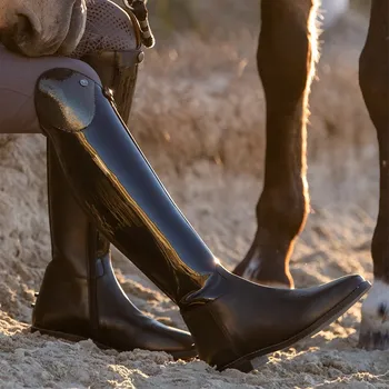 Jezdecká obuv Vysoké jezdecké boty Busse Lyon Černá 39 (46/35-36)