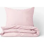Bavlněné povlečení - pudrově růžové 140 x 200 a 70 x 90 cm
