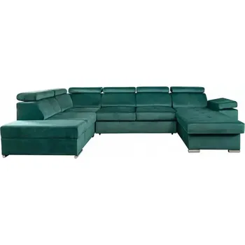 Sedací souprava Sedací souprava LAMORA U pravá - smaragdová - doprava zdarma - SLEVA 3% s kodem radost25