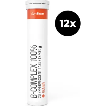 GymBeam B-Komplex 100 % šumivý 12 x 20 tab 12 x 20 tab