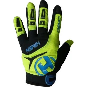 Cyklistické rukavice Dlouhoprsté rukavice Haven Demo Long blue/green S