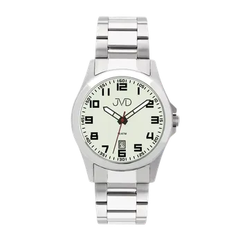 Hodinky JVD Pánské vodotěsné stříbrné hodinky JVD J1041.51 (JVD Pánské vodotěsné stříbrné hodinky JVD J1041.51)