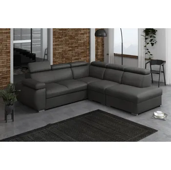 Obývací stěna Sedací souprava Bodie II pravá tmavě šedá