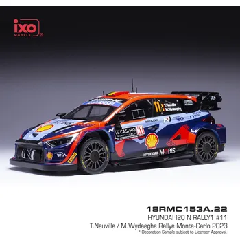 autíčko Hyundai i20 N Rally1 - Rallye Monte Carlo 2023 #11 Neuville - Wydaeghe 1:18 IXO