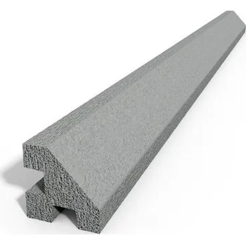 Plotový sloupek Hladký betonový sloupek rohový 1000 mm přírodní