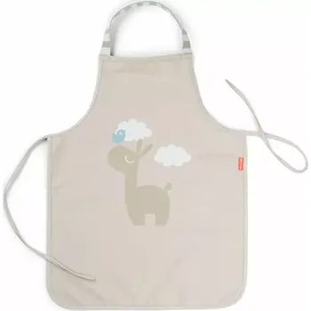 Bryndák DONE BY DEER nepromokavá dětská zástěra Happy Clouds písková