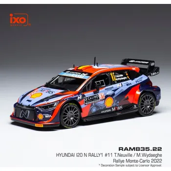 autíčko Hyundai i20 N Rally1 - Rallye Monte-Carlo 2022 #11 Neuville - Wydaeghe 1:43 IXO