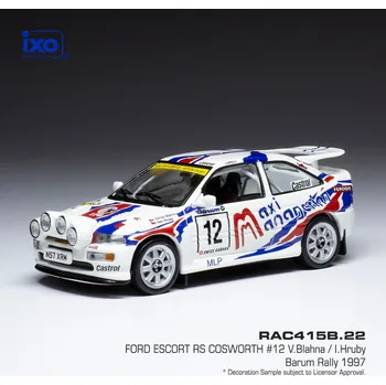 autíčko Ford Escort RS Cosworth - Barum Rally 1997 #12 Blahna - Hrubý 1:43 IXO