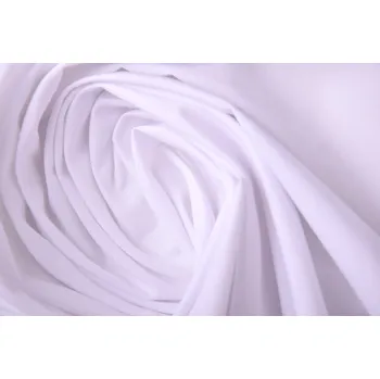 Jemný bavlněný popelín v bílé barvě DEC0082