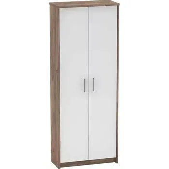 Šatní skříň Kancelářská skříň JOHAN 2 NEW 05 – kraft dunkel/bílá - SLEVA 3% s kodem radost25